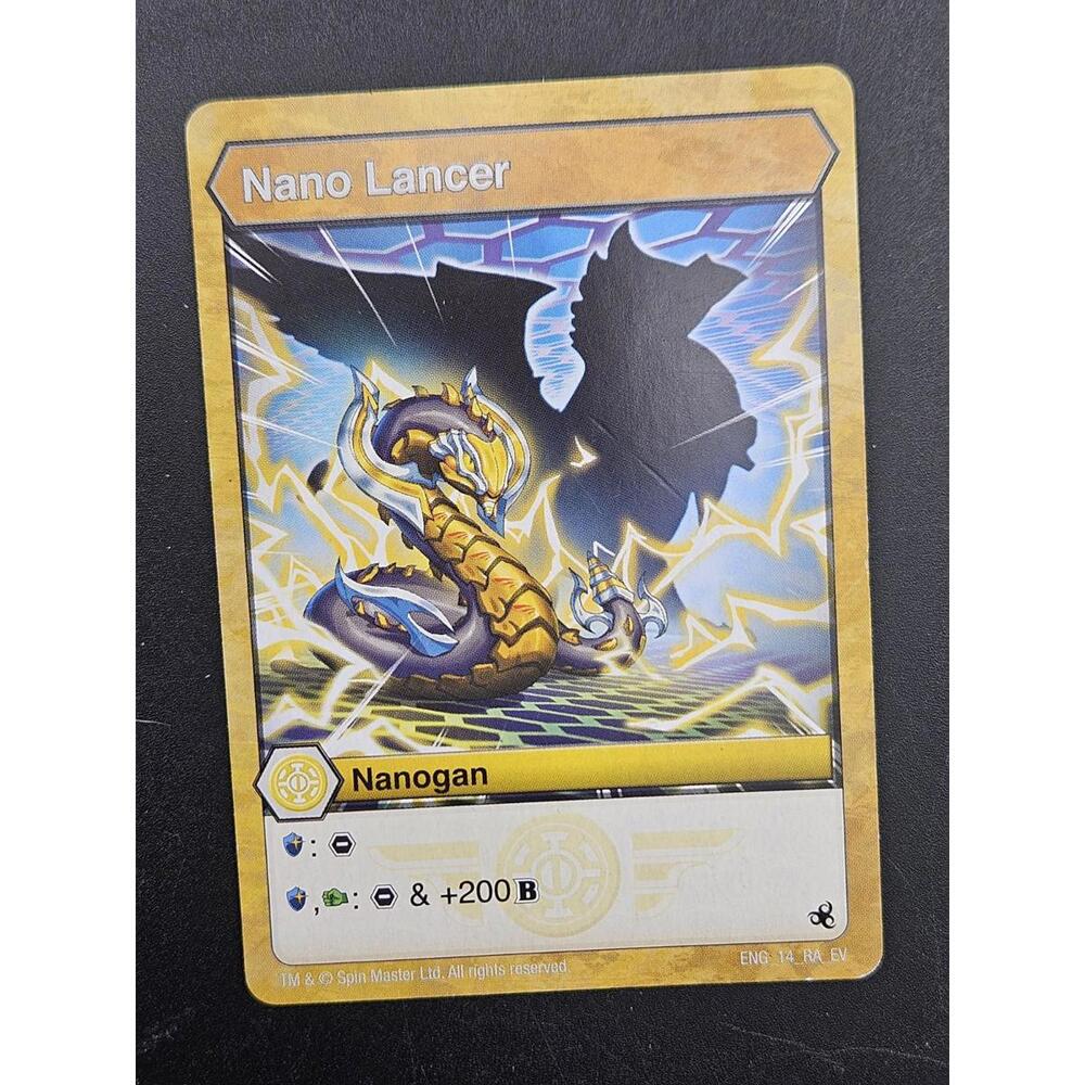 BAKUGAN EVOLUTIONS AURELUS NANOGAN "NANO LANCER" card 14_RA_EV